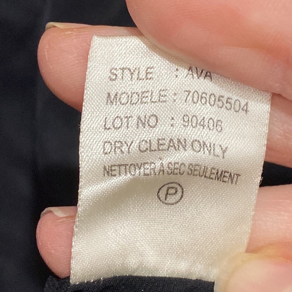 Theory black tie front blouse - Picture 7 of 10